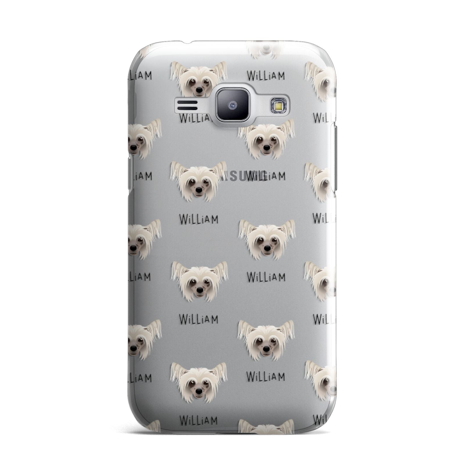 Hairless Chinese Crested Icon with Name Samsung Galaxy J1 2015 Case