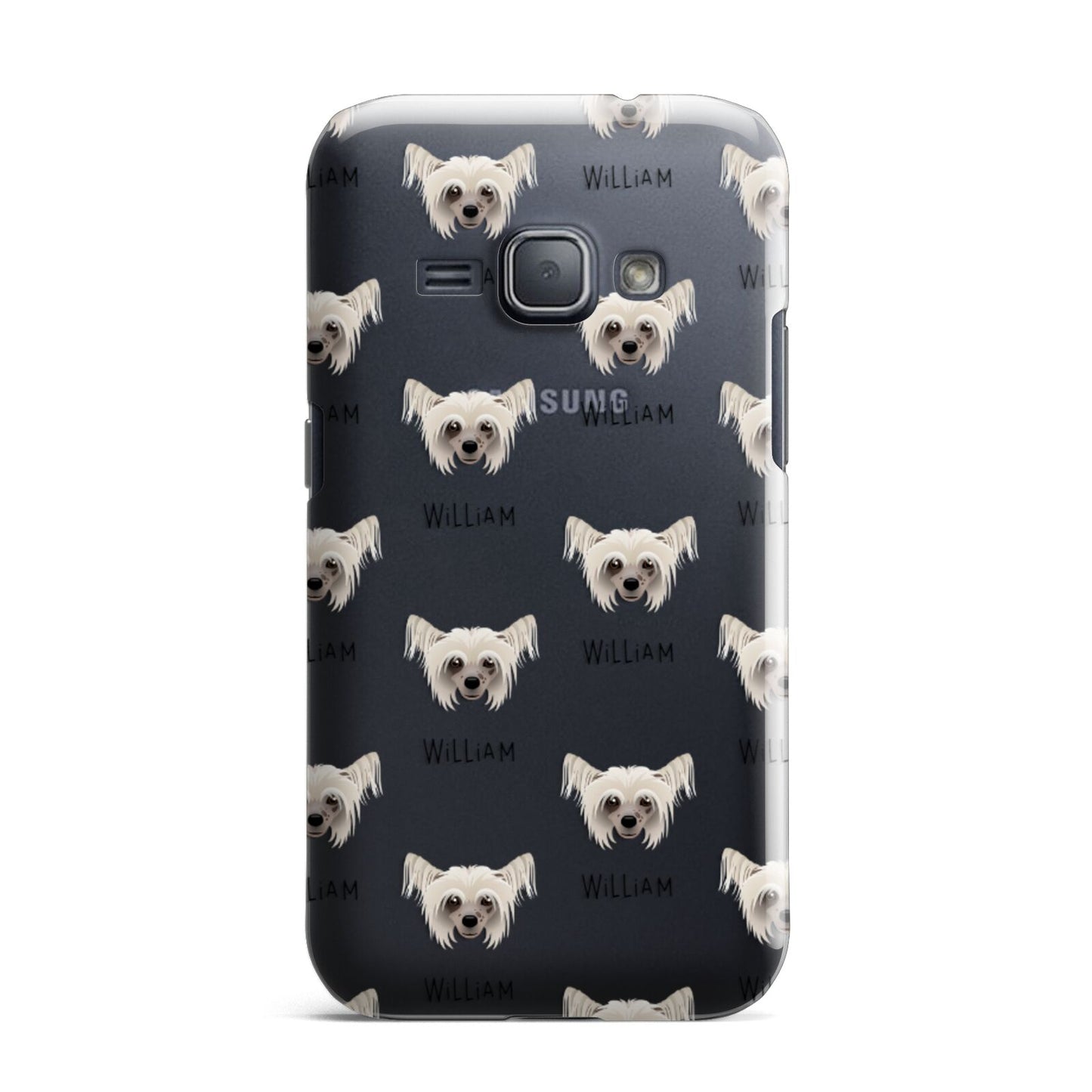 Hairless Chinese Crested Icon with Name Samsung Galaxy J1 2016 Case