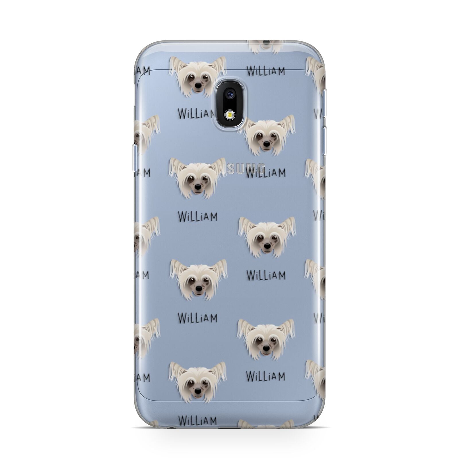 Hairless Chinese Crested Icon with Name Samsung Galaxy J3 2017 Case