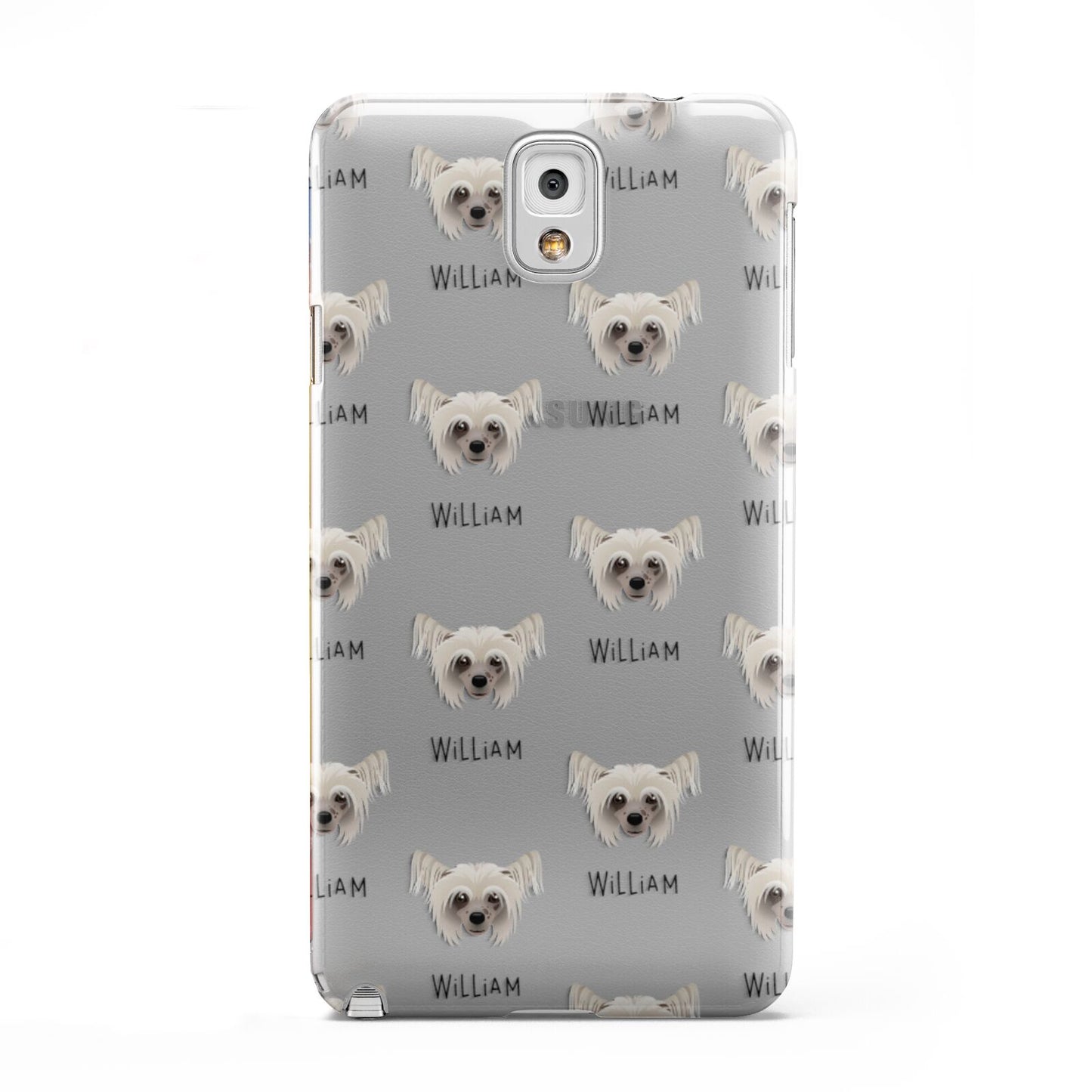 Hairless Chinese Crested Icon with Name Samsung Galaxy Note 3 Case