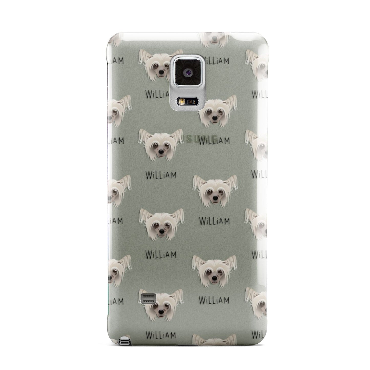 Hairless Chinese Crested Icon with Name Samsung Galaxy Note 4 Case