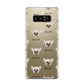 Hairless Chinese Crested Icon with Name Samsung Galaxy Note 8 Case