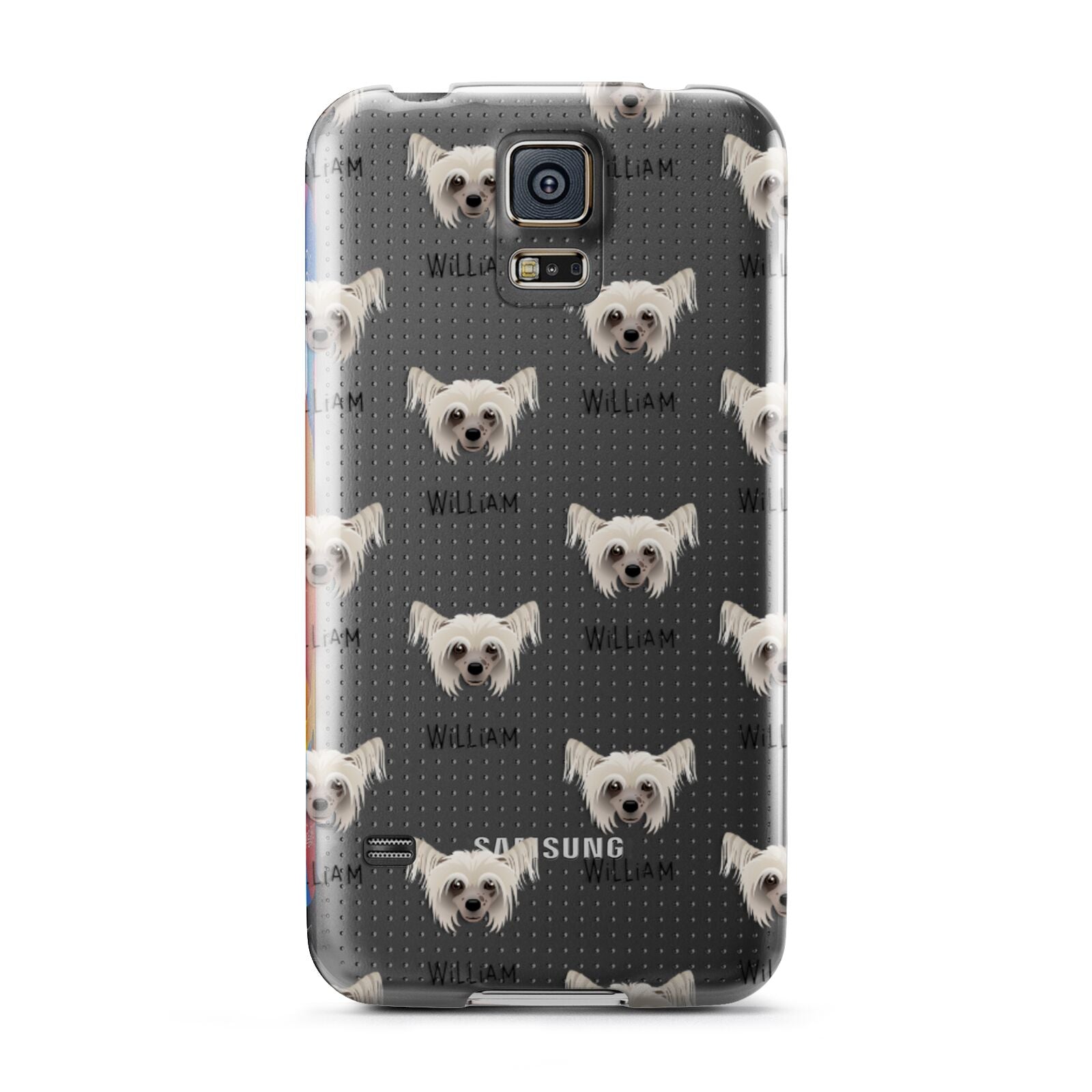 Hairless Chinese Crested Icon with Name Samsung Galaxy S5 Case