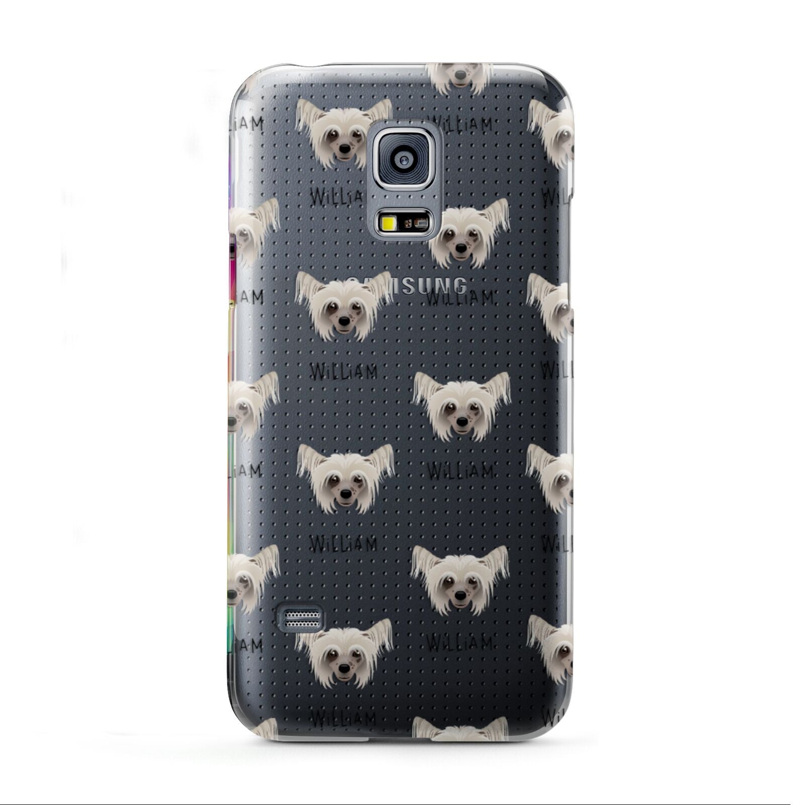 Hairless Chinese Crested Icon with Name Samsung Galaxy S5 Mini Case
