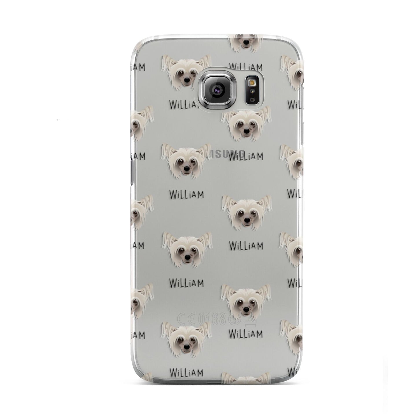 Hairless Chinese Crested Icon with Name Samsung Galaxy S6 Case