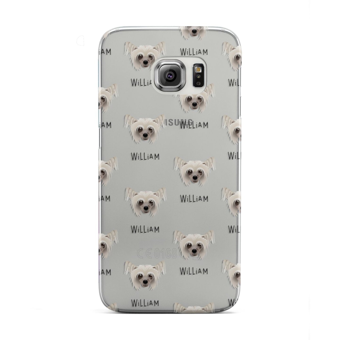 Hairless Chinese Crested Icon with Name Samsung Galaxy S6 Edge Case