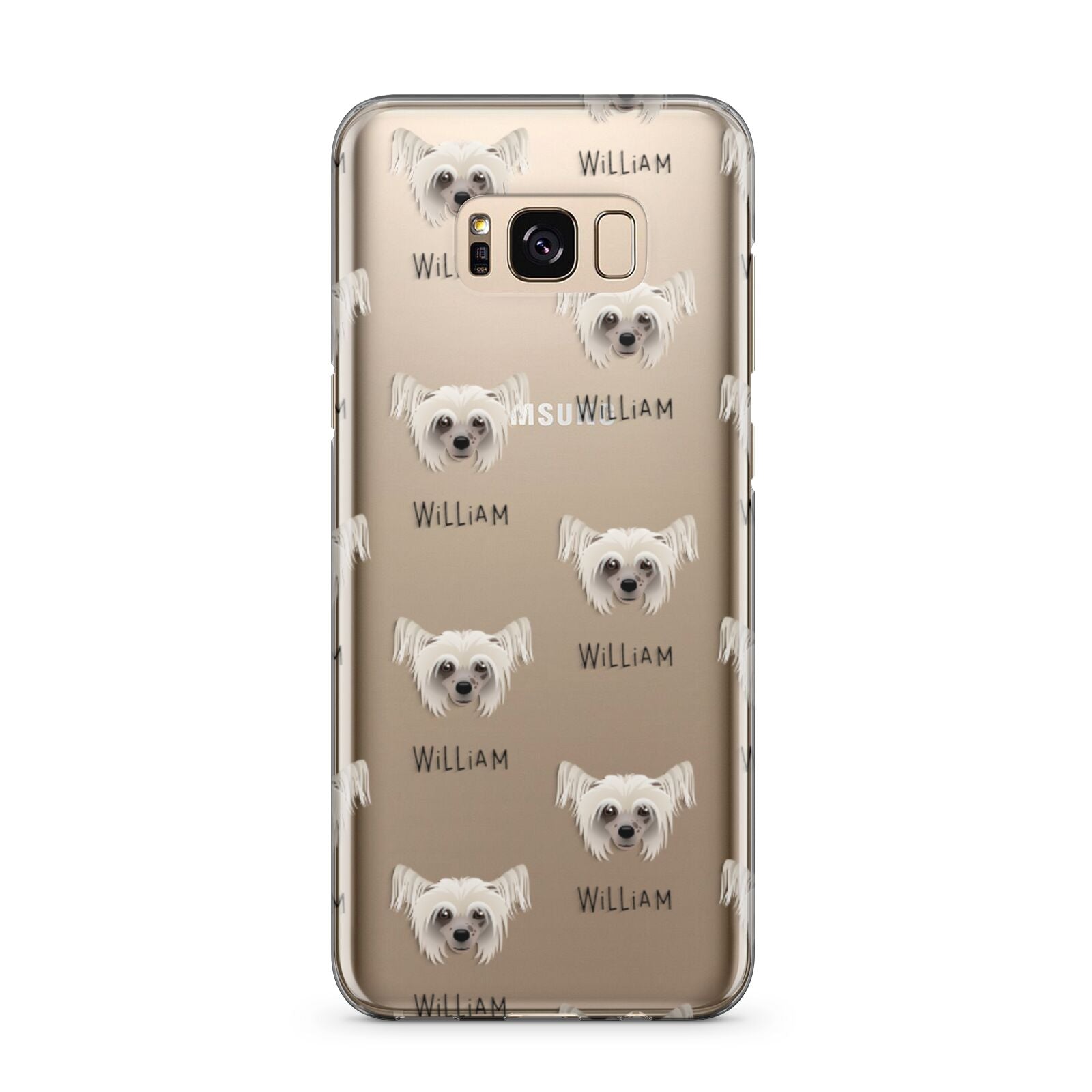 Hairless Chinese Crested Icon with Name Samsung Galaxy S8 Plus Case