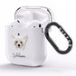 Hairless Chinese Crested Personalised AirPods Clear Case Side Image