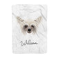 Hairless Chinese Crested Personalised Large Fleece Blanket