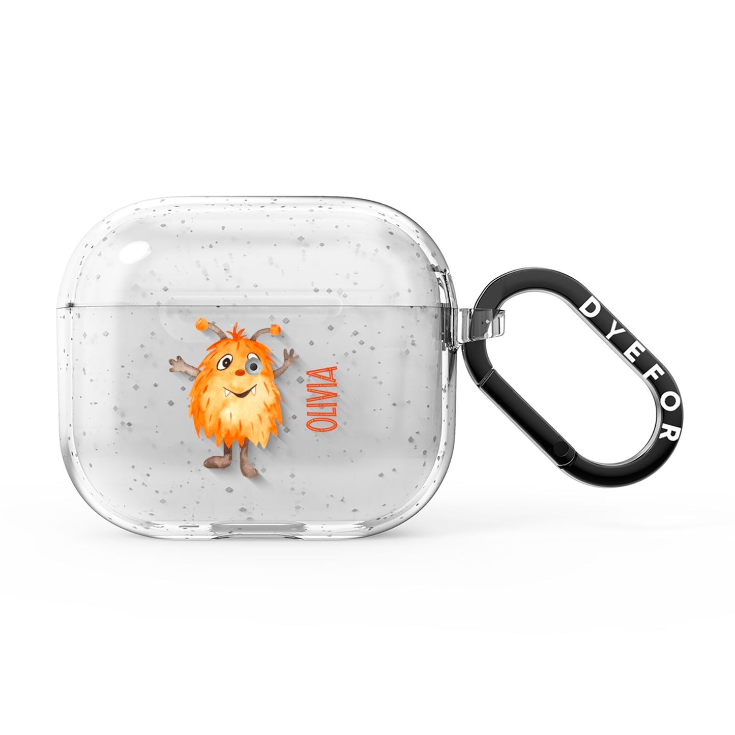 Hairy Halloween Monster AirPods Glitter Case 3rd Gen