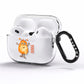 Hairy Halloween Monster AirPods Pro Clear Case Side Image