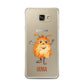 Hairy Halloween Monster Samsung Galaxy A7 2016 Case on gold phone