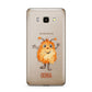 Hairy Halloween Monster Samsung Galaxy J7 2016 Case on gold phone