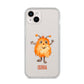 Hairy Halloween Monster iPhone 14 Plus Clear Tough Case Starlight