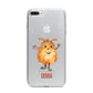 Hairy Halloween Monster iPhone 7 Plus Bumper Case on Silver iPhone