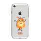 Hairy Halloween Monster iPhone 8 Bumper Case on Silver iPhone
