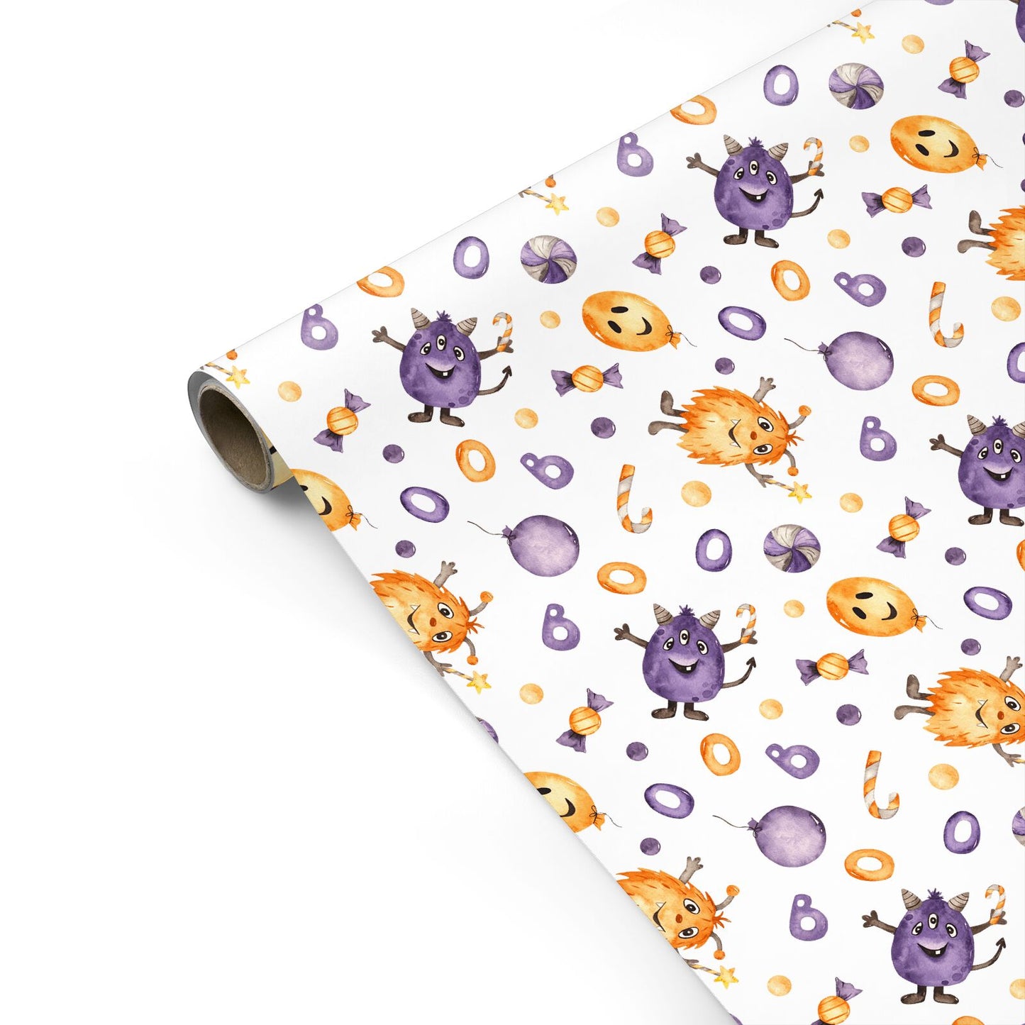 Hairy Monster Boo Personalised Gift Wrap