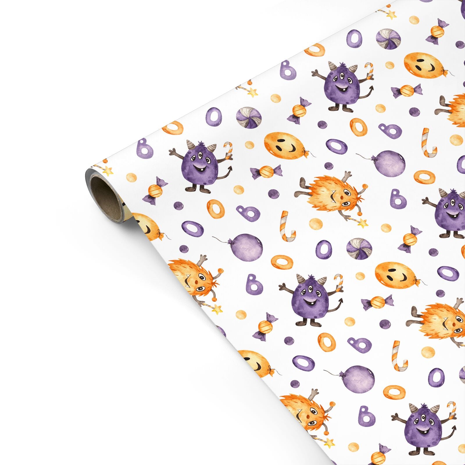 Hairy Monster Boo Personalised Gift Wrap