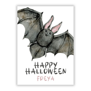 Halloween Bat Greetings Card