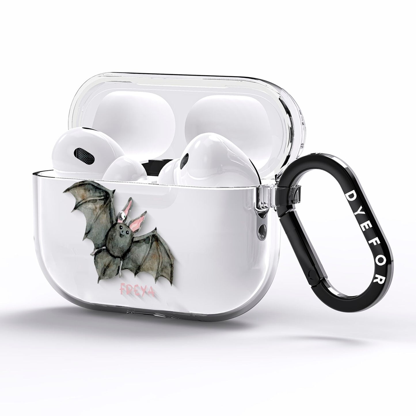 Halloween Bat AirPods Pro Clear Case Side Image