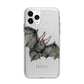 Halloween Bat Apple iPhone 11 Pro Max in Silver with Bumper Case