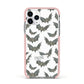 Halloween Bat Cloud Apple iPhone 11 Pro in Silver with Pink Impact Case