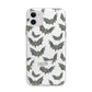 Halloween Bat Cloud Apple iPhone 11 in White with Bumper Case