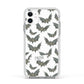 Halloween Bat Cloud Apple iPhone 11 in White with White Impact Case