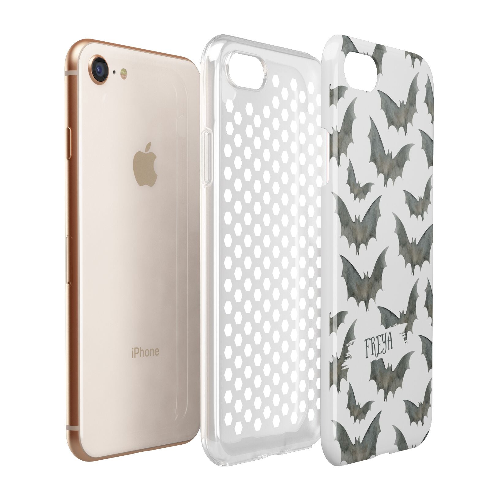 Halloween Bat Cloud Apple iPhone 7 8 3D Tough Case Expanded View