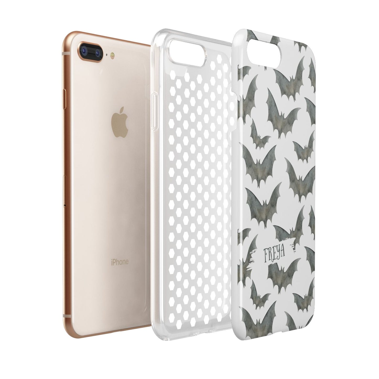 Halloween Bat Cloud Apple iPhone 7 8 Plus 3D Tough Case Expanded View