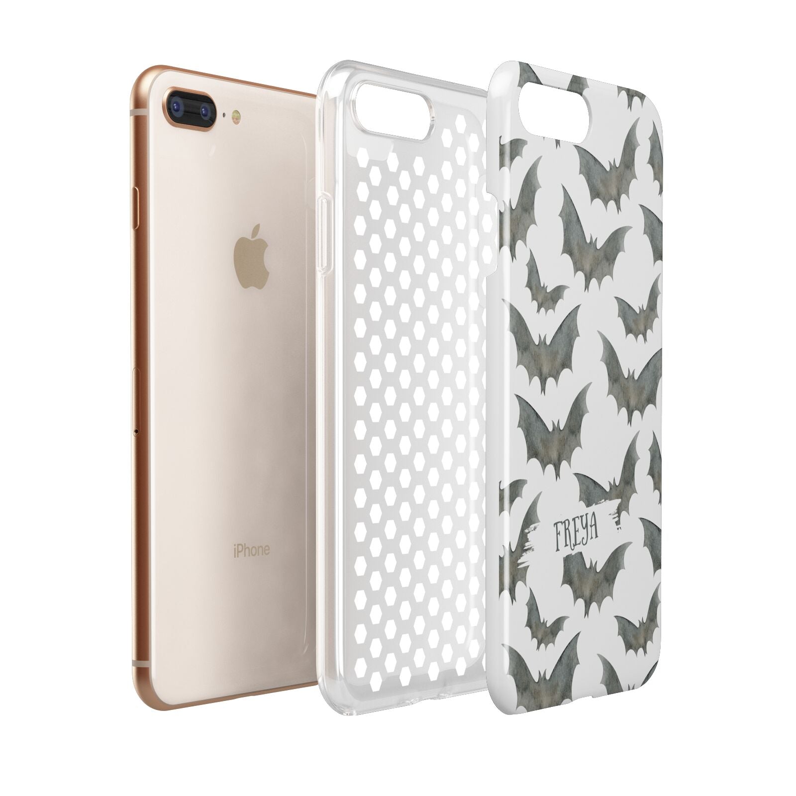 Halloween Bat Cloud Apple iPhone 7 8 Plus 3D Tough Case Expanded View