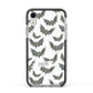Halloween Bat Cloud Apple iPhone XR Impact Case Black Edge on Silver Phone