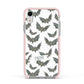 Halloween Bat Cloud Apple iPhone XR Impact Case Pink Edge on Silver Phone