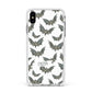 Halloween Bat Cloud Apple iPhone Xs Max Impact Case White Edge on Silver Phone
