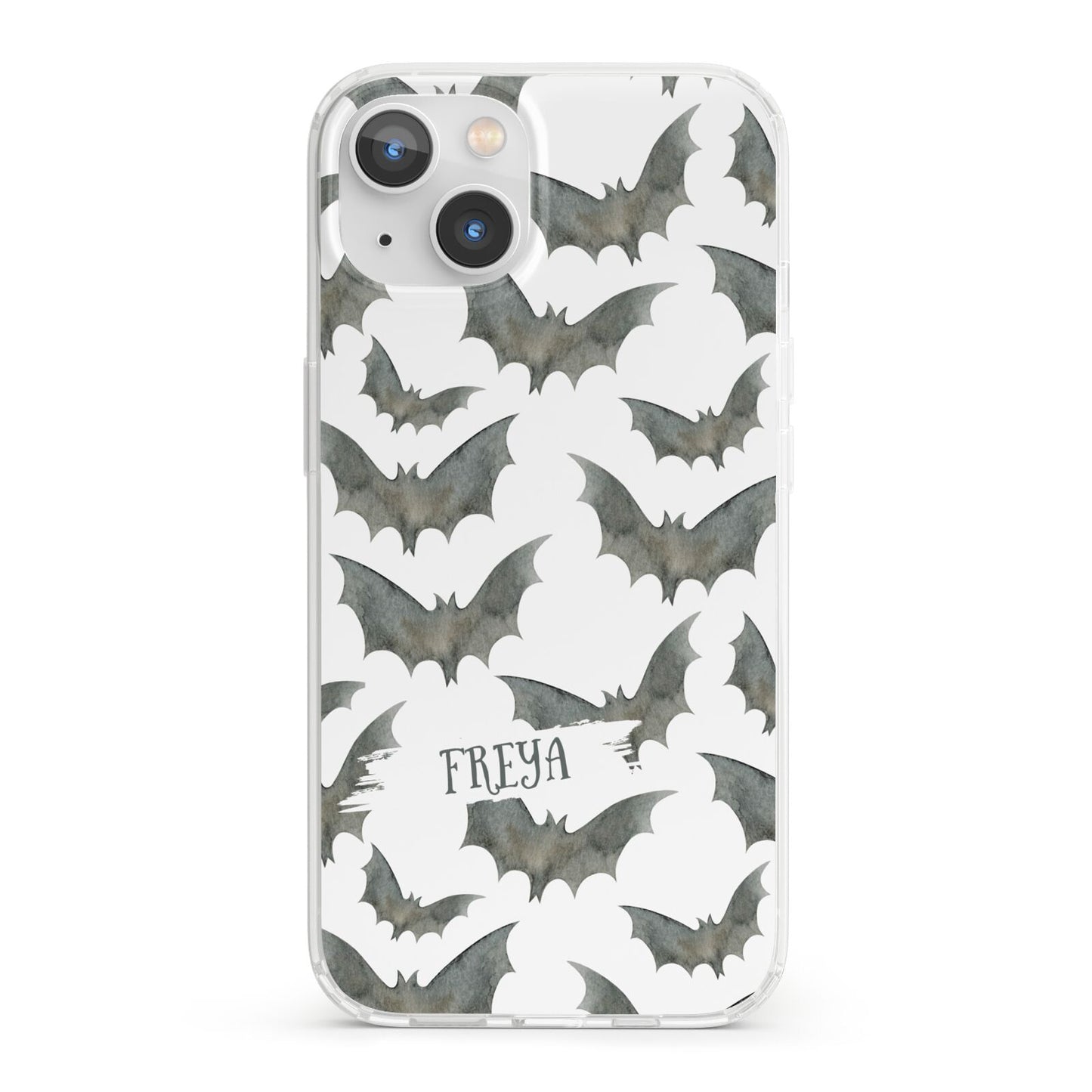 Halloween Bat Cloud iPhone 13 Clear Bumper Case