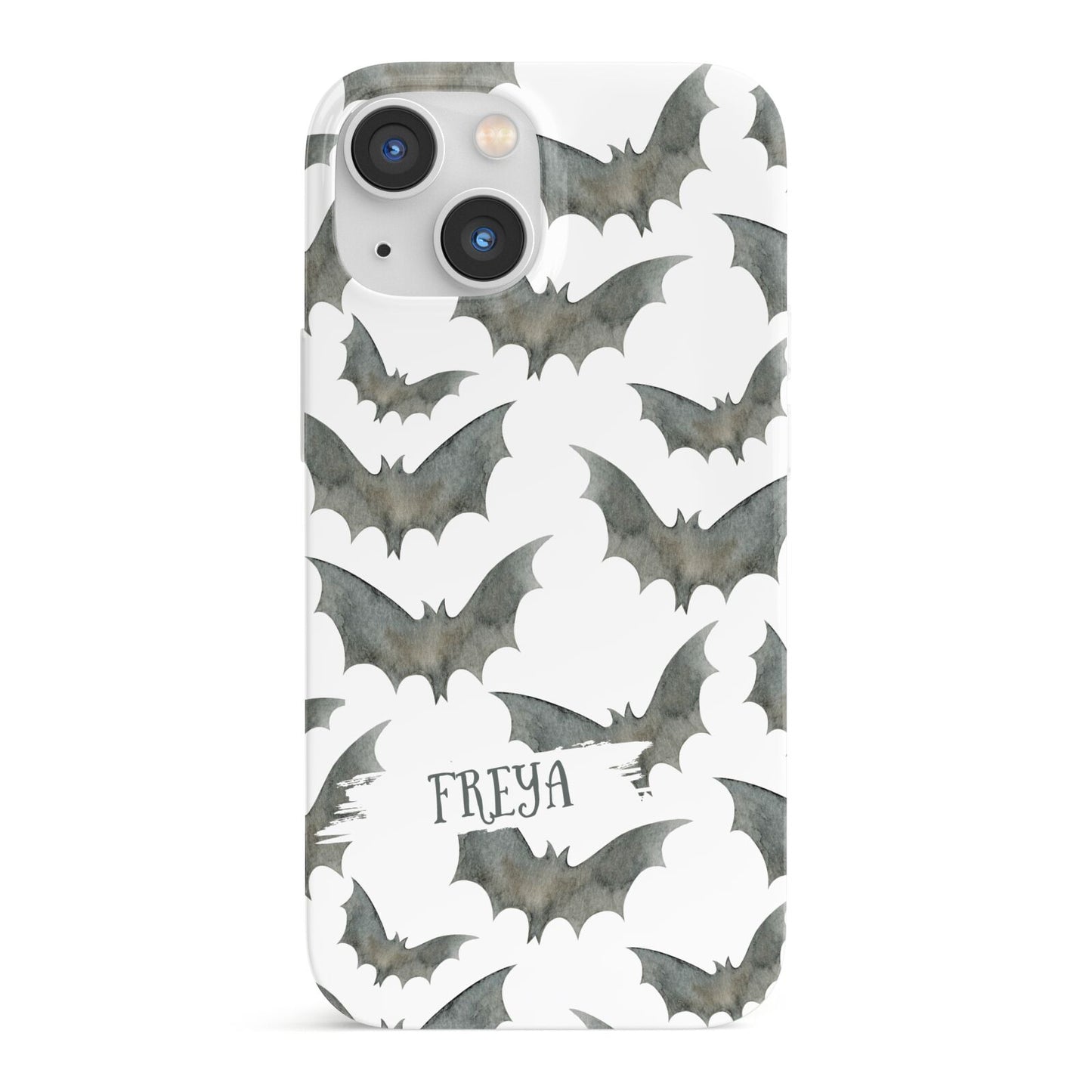 Halloween Bat Cloud iPhone 13 Mini Full Wrap 3D Snap Case