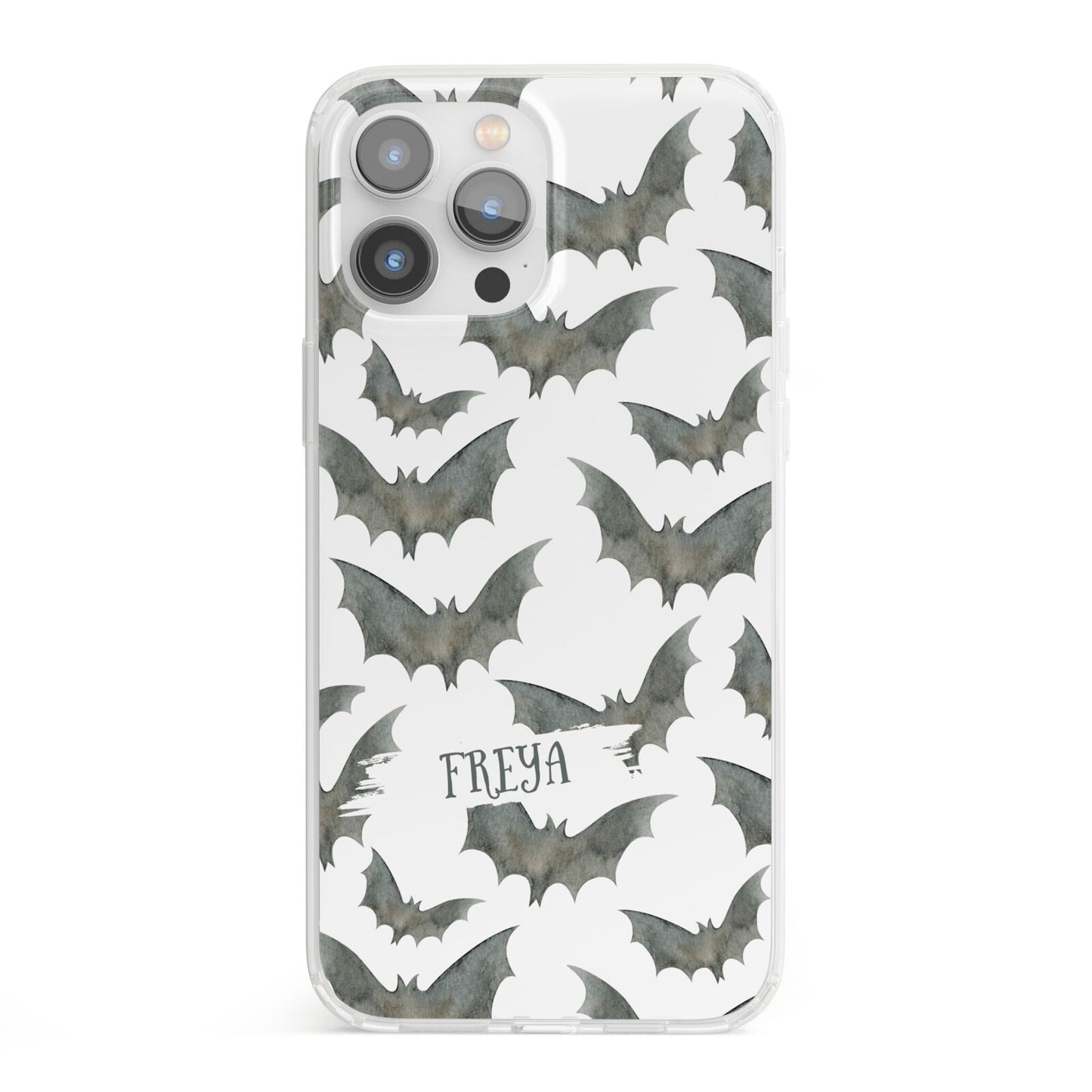 Halloween Bat Cloud iPhone 13 Pro Max Clear Bumper Case