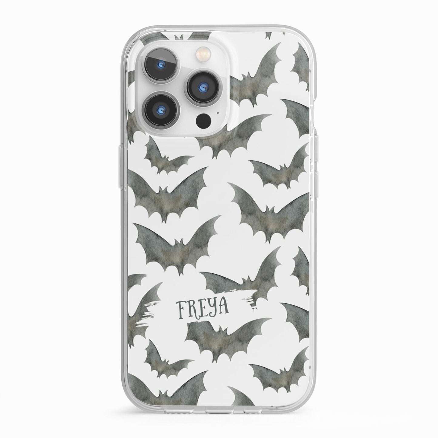 Halloween Bat Cloud iPhone 13 Pro TPU Impact Case with White Edges