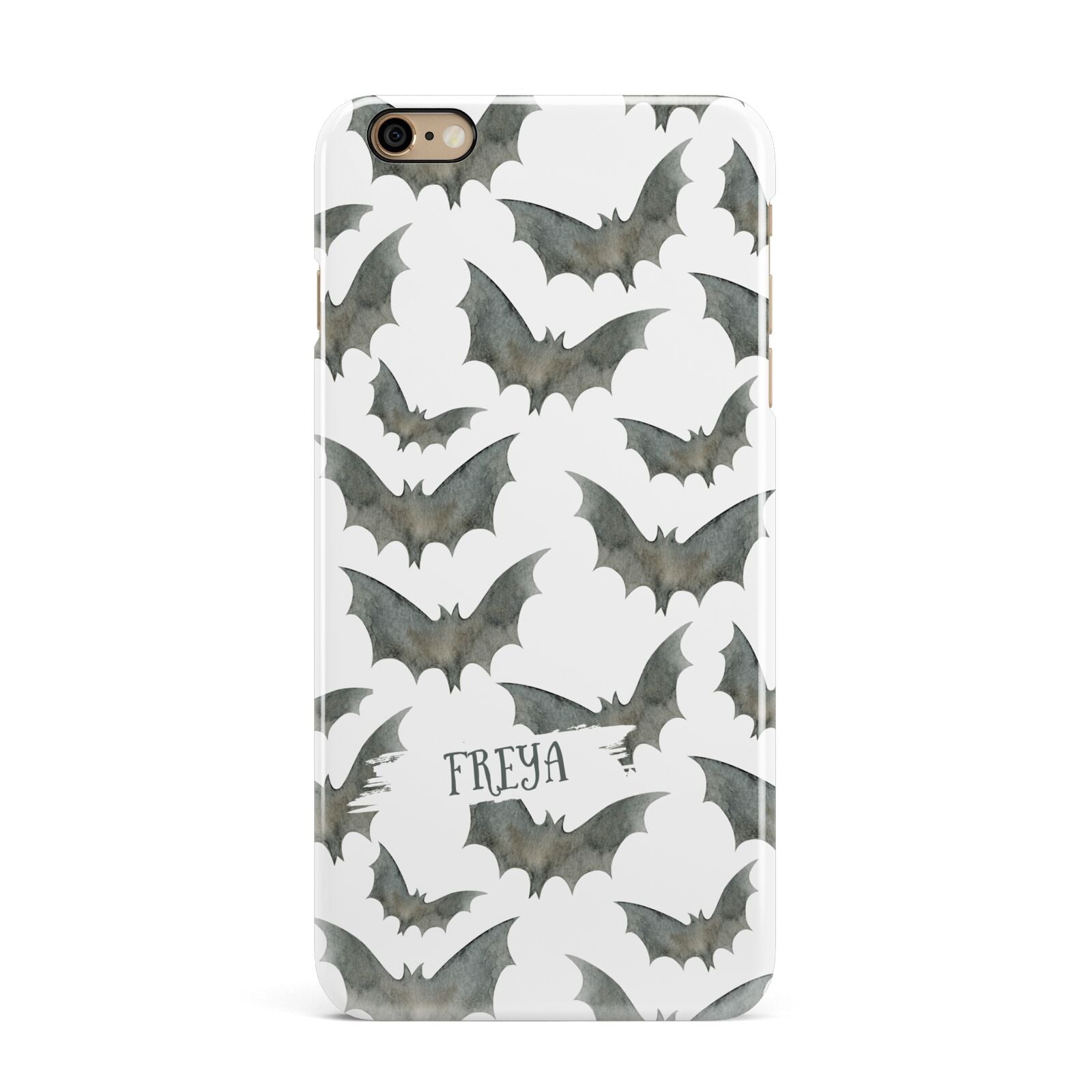 Halloween Bat Cloud iPhone 6 Plus 3D Snap Case on Gold Phone