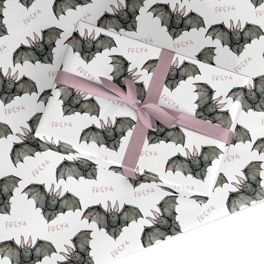 Halloween Bat Custom Wrapping Paper