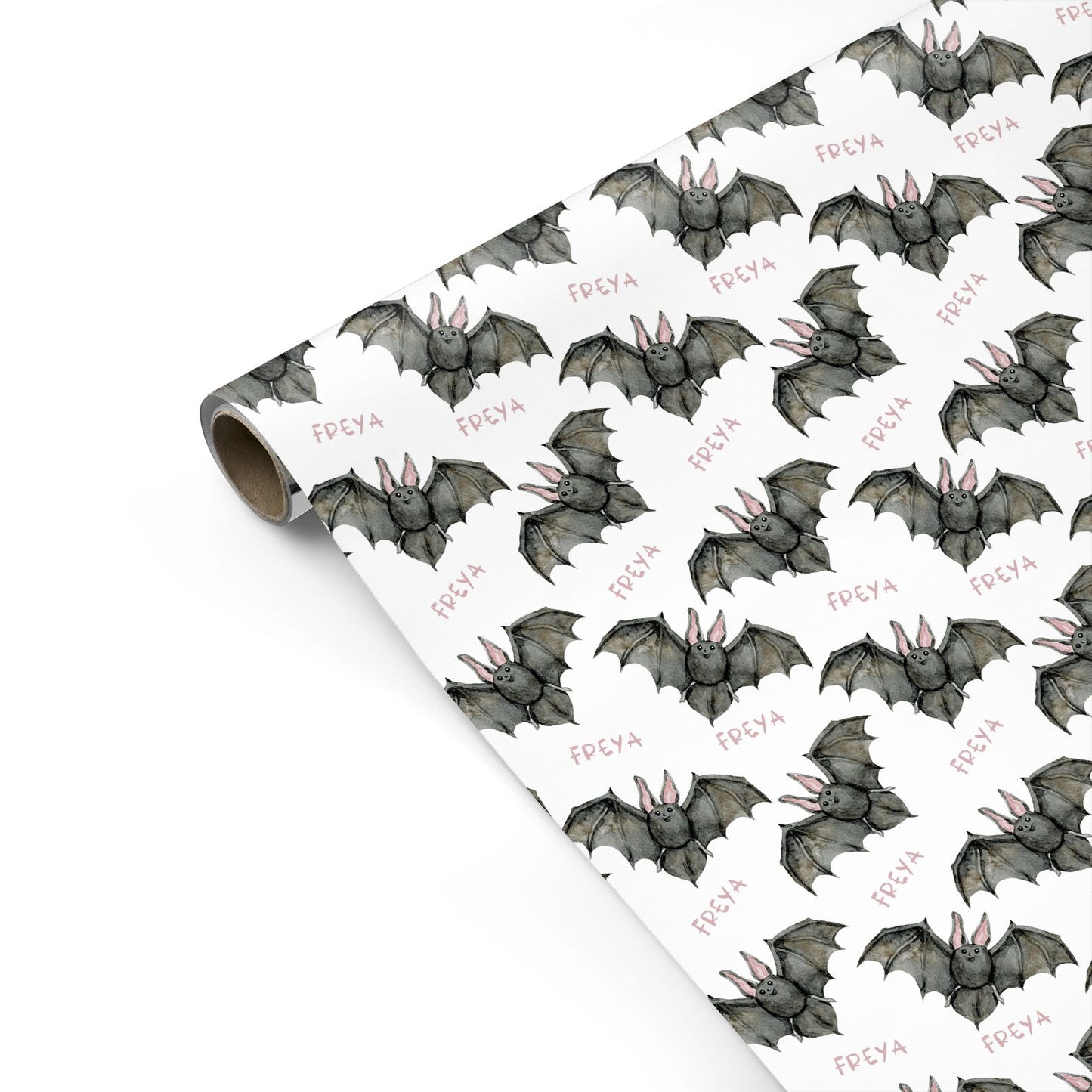 Halloween Bat Personalised Gift Wrap