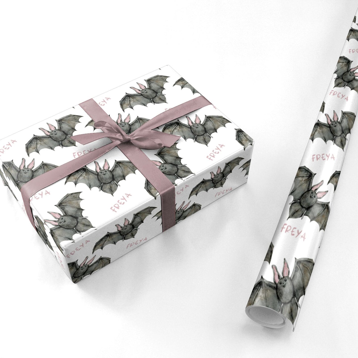 Halloween Bat Personalised Wrapping Paper