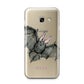 Halloween Bat Samsung Galaxy A3 2017 Case on gold phone