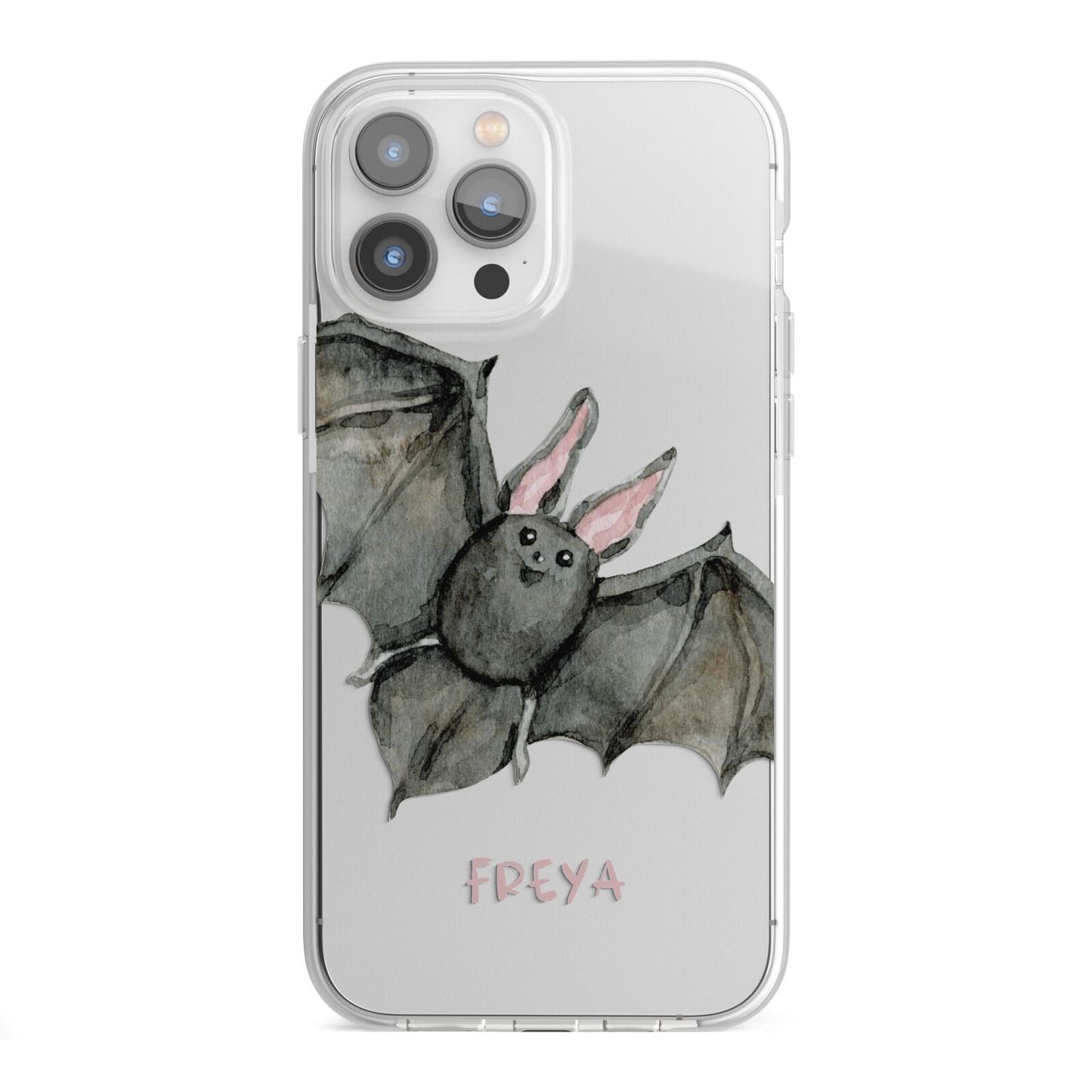 Halloween Bat iPhone 13 Pro Max TPU Impact Case with White Edges