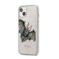 Halloween Bat iPhone 14 Plus Glitter Tough Case Starlight Angled Image