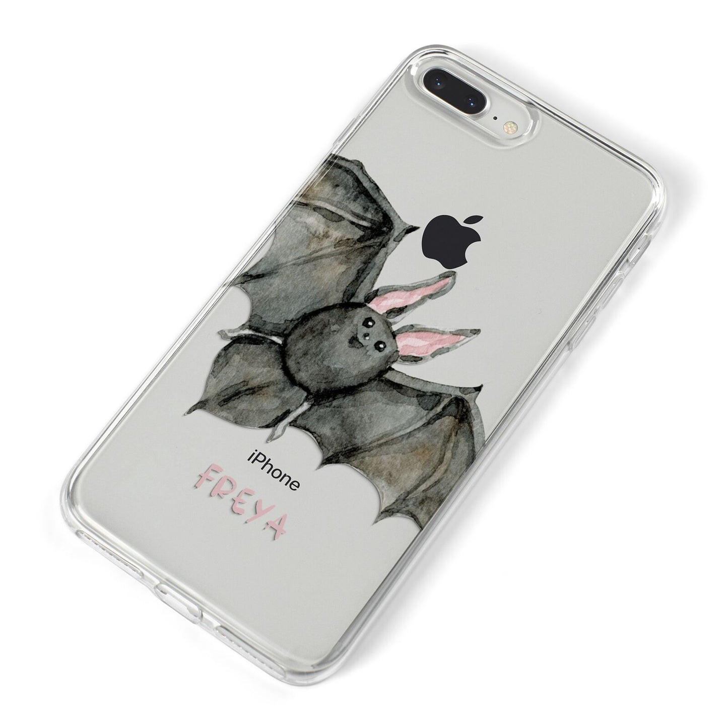 Halloween Bat iPhone 8 Plus Bumper Case on Silver iPhone Alternative Image