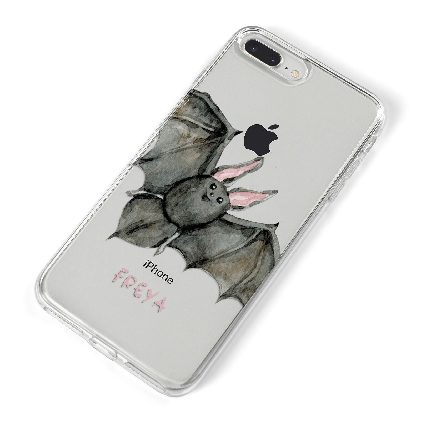 Halloween Bat iPhone 8 Plus Bumper Case on Silver iPhone Alternative Image