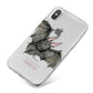 Halloween Bat iPhone X Bumper Case on Silver iPhone