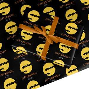 Halloween Birthday Personalised Wrapping Paper
