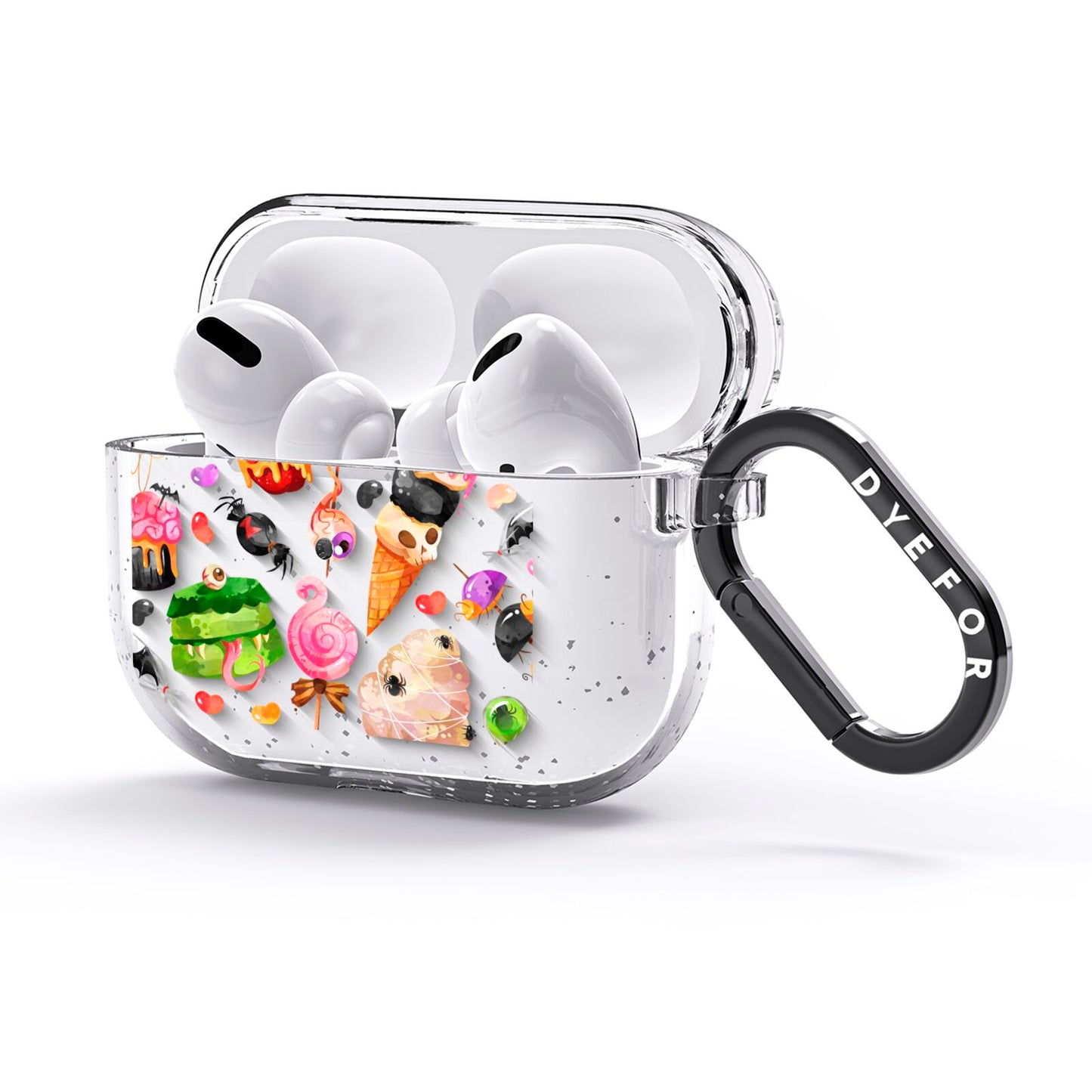 Halloween Cakes and Candy AirPods Glitter Case 3rd Gen Side Image